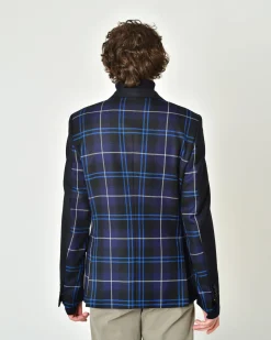 La Piscine Paris Veste en laine à carreaux avec chaîne Lords & Fools*Homme Blousons & Vestes