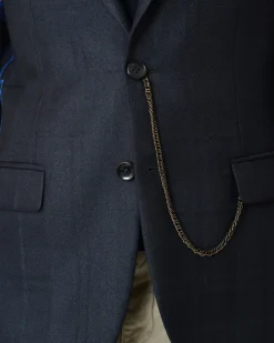 La Piscine Paris Veste en laine à carreaux avec chaîne Lords & Fools*Homme Blousons & Vestes