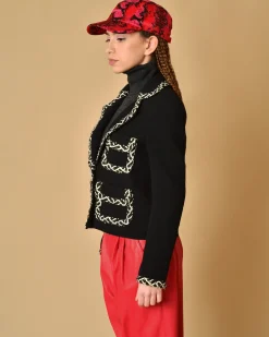 La Piscine Paris Veste en laine à détails en tweed Edward Achour*Femme Blousons & Vestes