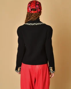 La Piscine Paris Veste en laine à détails en tweed Edward Achour*Femme Blousons & Vestes