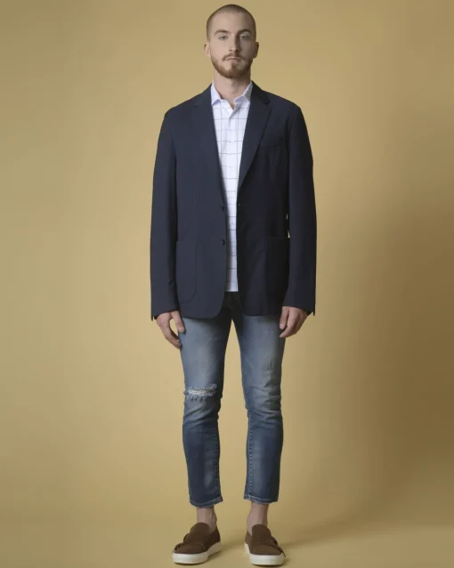 La Piscine Paris Veste en laine à imprimé jacquard Luca Roda*Homme Blousons & Vestes