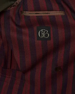 La Piscine Paris Veste en laine à rayures multicolore Ernesto*Homme Blousons & Vestes
