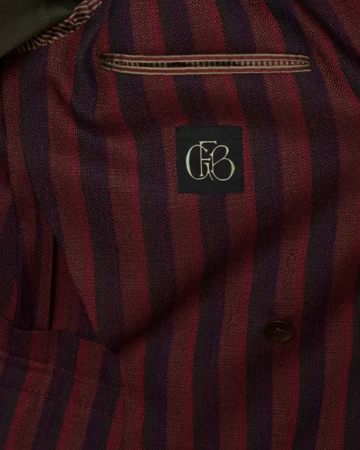 La Piscine Paris Veste en laine à rayures multicolore Ernesto*Homme Blousons & Vestes