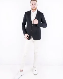La Piscine Paris Veste en laine et soie à logo brodé Dolce & Gabbana*Homme Blousons & Vestes