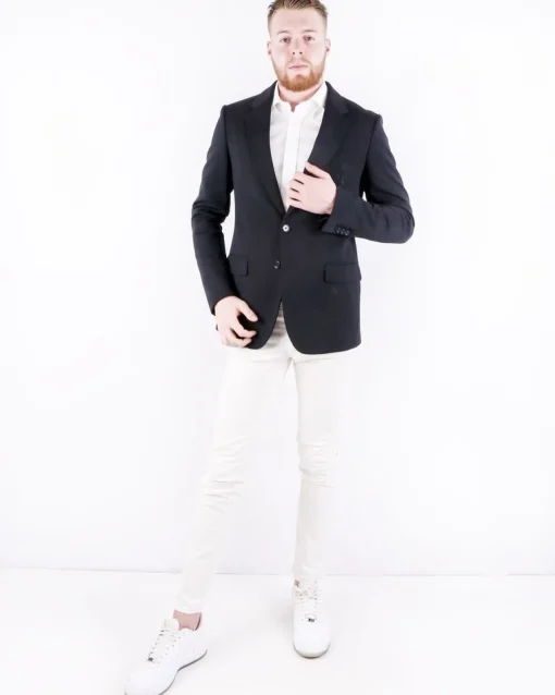 La Piscine Paris Veste en laine et soie à logo brodé Dolce & Gabbana*Homme Blousons & Vestes
