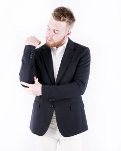 La Piscine Paris Veste en laine et soie à logo brodé Dolce & Gabbana*Homme Blousons & Vestes