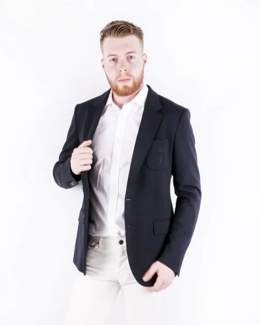 La Piscine Paris Veste en laine et soie à logo brodé Dolce & Gabbana*Homme Blousons & Vestes