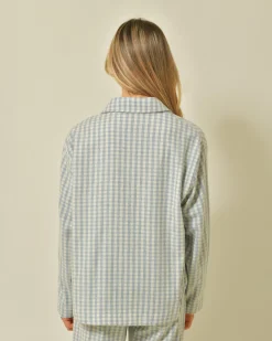 La Piscine Paris Veste en laine mélangée à imprimé vichy Diega*Femme Blousons & Vestes
