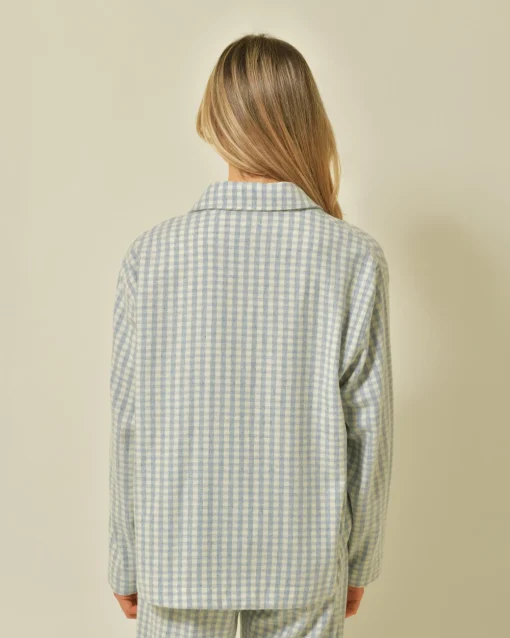 La Piscine Paris Veste en laine mélangée à imprimé vichy Diega*Femme Blousons & Vestes