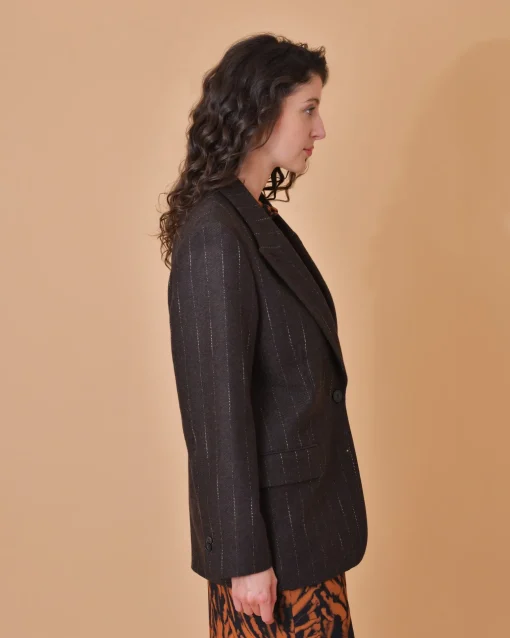 La Piscine Paris Veste en laine mélangée à rayures Chloé Stora*Femme Blousons & Vestes