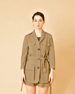 La Piscine Paris Veste en laine vierge à quatre poches Lorena Antoniazzi*Femme Blousons & Vestes