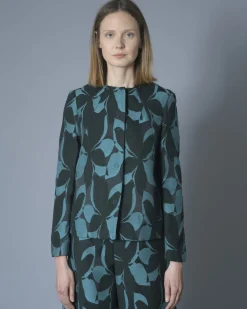 La Piscine Paris Veste en mélange de laine et cachemire à imprimé jacquard Stefano Mortari*Femme Blousons & Vestes