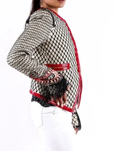 La Piscine Paris Veste en soie à broderies perles Just Cavalli*Femme Blousons & Vestes