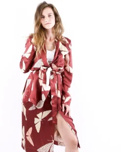 La Piscine Paris Veste en soie à motifs papillons Forte Forte*Femme Blousons & Vestes