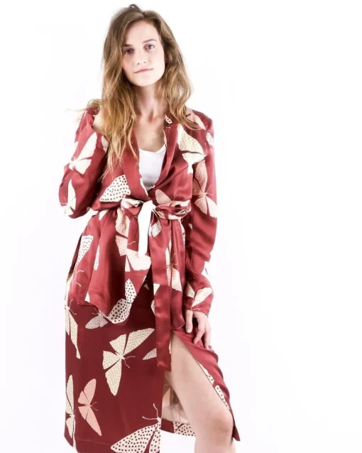La Piscine Paris Veste en soie à motifs papillons Forte Forte*Femme Blousons & Vestes