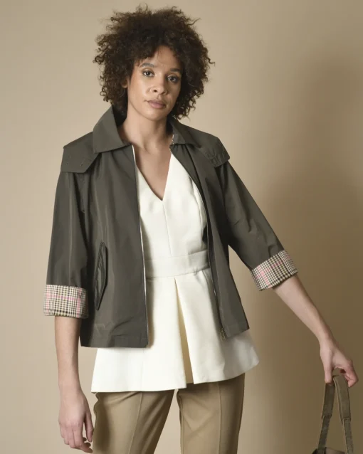 La Piscine Paris Veste en tissu technique à capuche Palto*Femme Blousons & Vestes