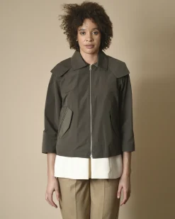 La Piscine Paris Veste en tissu technique à capuche Palto*Femme Blousons & Vestes
