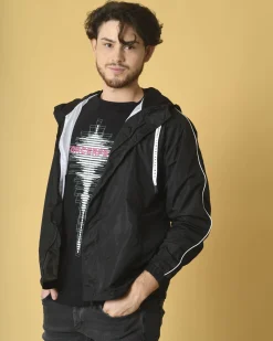 La Piscine Paris Veste en tissu technique à capuche Daniele Fiesoli*Homme Sportwear|Blousons & Vestes