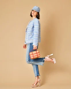 La Piscine Paris Veste en tweed à boutons perles Edward Achour*Femme Blousons & Vestes