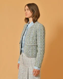 La Piscine Paris Veste en tweed à fil métallisés Edward Achour*Femme Blousons & Vestes