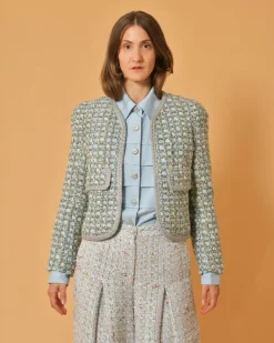 La Piscine Paris Veste en tweed à fil métallisés Edward Achour*Femme Blousons & Vestes