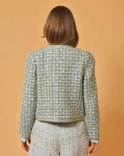La Piscine Paris Veste en tweed à fil métallisés Edward Achour*Femme Blousons & Vestes