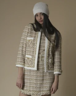 La Piscine Paris Veste en tweed à fils métallisés Edward Achour*Femme Blousons & Vestes