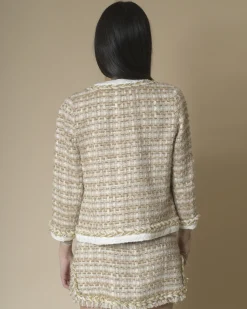 La Piscine Paris Veste en tweed à fils métallisés Edward Achour*Femme Blousons & Vestes