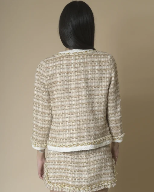 La Piscine Paris Veste en tweed à fils métallisés Edward Achour*Femme Blousons & Vestes