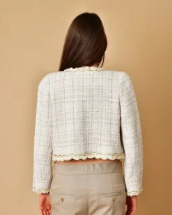 La Piscine Paris Veste en tweed aux fils dorés Edward Achour*Femme Blousons & Vestes