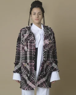 La Piscine Paris Veste en tweed e et rose Edward Achour*Femme Blousons & Vestes