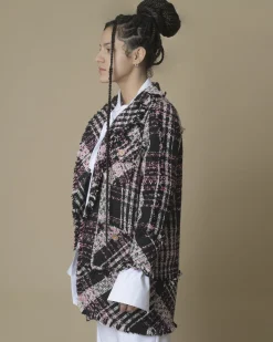 La Piscine Paris Veste en tweed e et rose Edward Achour*Femme Blousons & Vestes