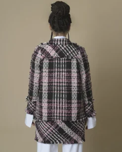 La Piscine Paris Veste en tweed e et rose Edward Achour*Femme Blousons & Vestes