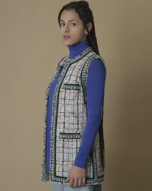 La Piscine Paris Veste en tweed sans manches Edward Achour*Femme Blousons & Vestes