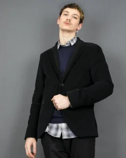 La Piscine Paris Veste en velours rayé à empiècement dans le col Marchand Drapier*Homme Blousons & Vestes