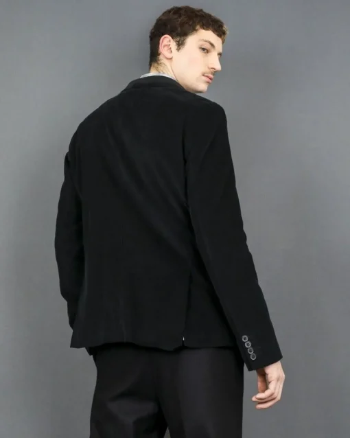 La Piscine Paris Veste en velours rayé à empiècement dans le col Marchand Drapier*Homme Blousons & Vestes
