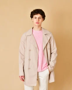 La Piscine Paris Veste imperméable à double boutonnage People Of Shibuya*Homme Blousons & Vestes