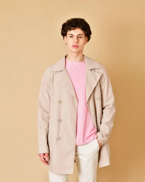 La Piscine Paris Veste imperméable à double boutonnage People Of Shibuya*Homme Blousons & Vestes