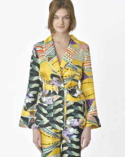 La Piscine Paris Veste à motif vert Beatrice B*Femme Blousons & Vestes