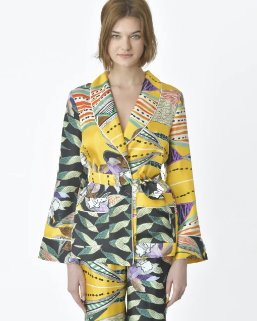 La Piscine Paris Veste à motif vert Beatrice B*Femme Blousons & Vestes