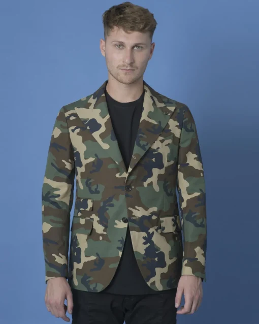 La Piscine Paris Veste à imprimé camouflage Gabriele Pasini*Homme Blousons & Vestes