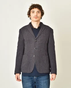 La Piscine Paris Veste laine vierge à imprimé chevron Roda*Homme Blousons & Vestes