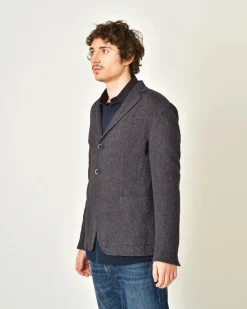 La Piscine Paris Veste laine vierge à imprimé chevron Roda*Homme Blousons & Vestes