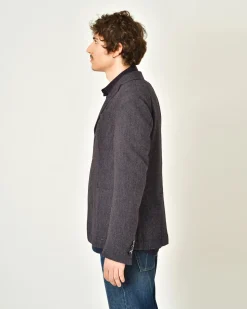 La Piscine Paris Veste laine vierge à imprimé chevron Roda*Homme Blousons & Vestes