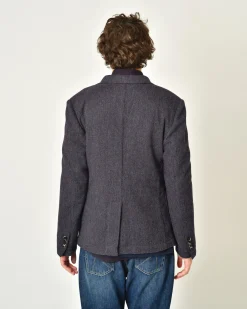 La Piscine Paris Veste laine vierge à imprimé chevron Roda*Homme Blousons & Vestes
