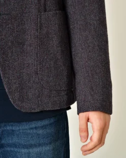 La Piscine Paris Veste laine vierge à imprimé chevron Roda*Homme Blousons & Vestes