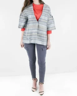 La Piscine Paris Veste léger en coton à motif ethnique Purotatto*Femme Blousons & Vestes