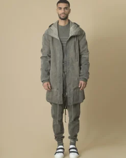 La Piscine Paris Veste longue à capuche Lost & Found*Homme Blousons & Vestes