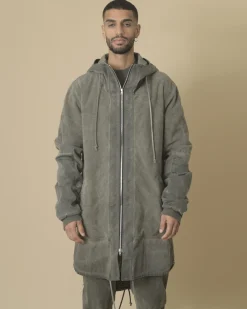 La Piscine Paris Veste longue à capuche Lost & Found*Homme Blousons & Vestes