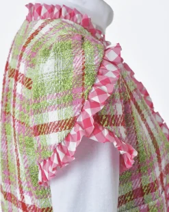 La Piscine Paris Veste manches courtes d'ensemble tartan Edward Achour*Femme Blousons & Vestes